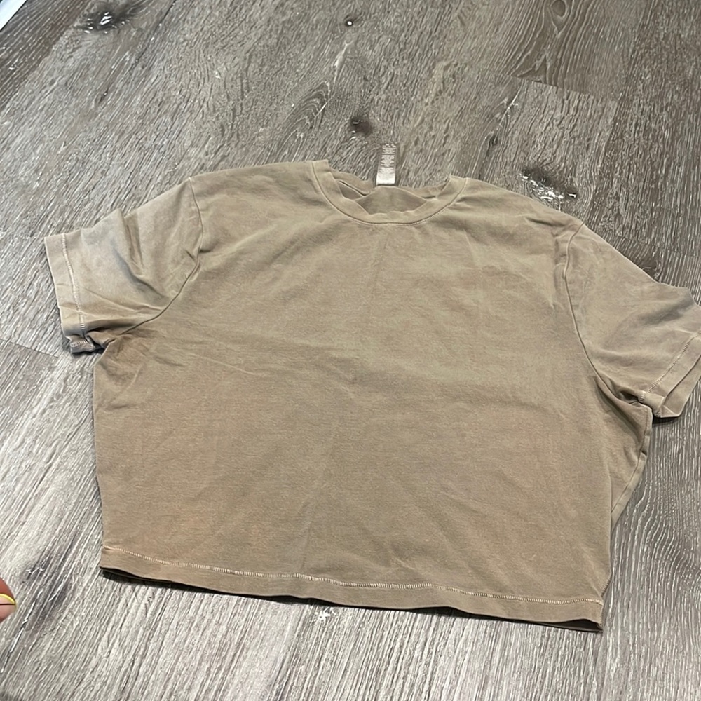 Skims Tan Crop Top Large